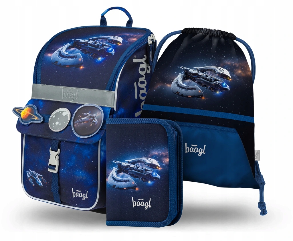 Školský Aktovka Zippy s Motívom Vesmírnej Lode - Ergonomická a Prispôsobivá